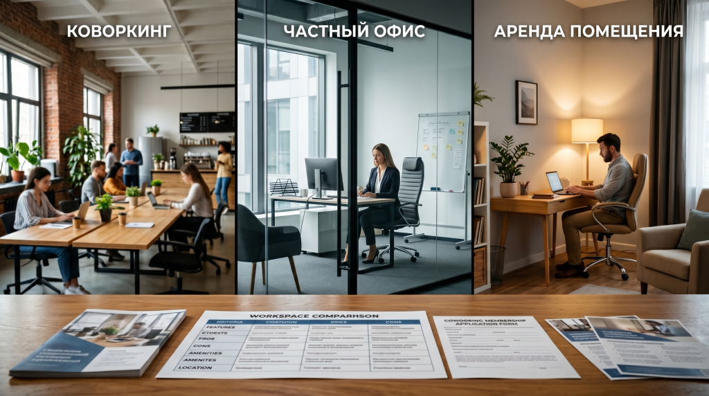 Коворкинг, гибкий офис или посуточная комната: как выбрать
